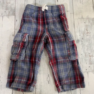 Pantalones cargo de franela a cuadros Mini Boden 2 años Foto 1 de 4