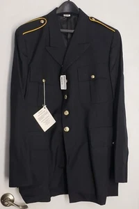 US Army Service Uniform ASU Enlisted Dress Blue Jacke Mantel Mans 46 LC NEU - Bild 1 von 9
