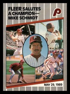1989 Fleer Update Mike Schmidt HOF #U-131 Philadelphia Phillies Mint - Picture 1 of 2