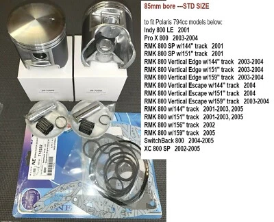 2000-04 05 Polaris 800 Indy_Pro X_RMK_XC SP_KIT de reconstrucción de pistón/junta Switchback Foto 1 de 3