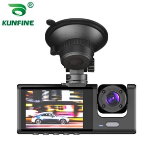Dash Cam Auto Doppio Obiettivo HD 1080P Anteriore/Posteriore/Interno Videoregistratore Telecamera Sensore G - Foto 1 di 11