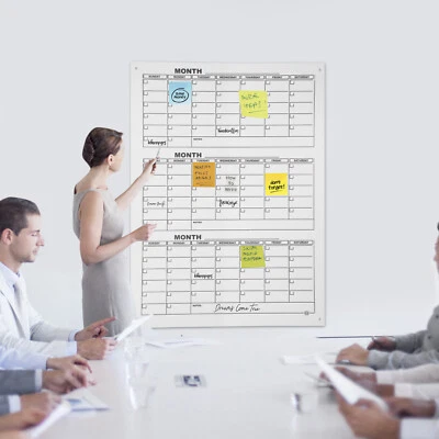 Acrylic Whiteboard Calendar Quarterly Planner Board Calendar Dry Erase Board - Image 1 of 4