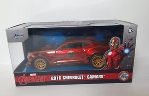 2016 CHEVROLET CAMARO IRON MAN MARVEL AVENGERS JADA TOYS scala 1:32 maclama - Foto 1 di 6