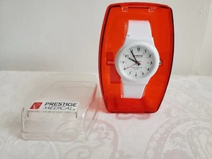 New Prestige Medical Unisex All White Analog Quartz Watch Hours - Picture 1 of 4