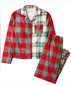 Art Class Girls Long Sleeve Button Down and Pants Plaid Flannel PJ Set - Picture 1 of 1