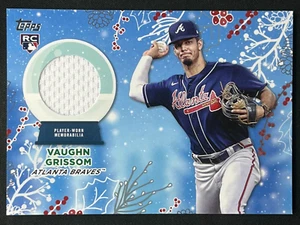 Camiseta deportiva VAUGHN GRISSOM 2023 Topps Holiday Mega Rookie RC usada reliquia #RC-VG - Imagen 1 de 2