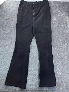 We The Free Black Corduroy Flare Womens Pants Size 32 With Button Closure - Picture 1 of 10
