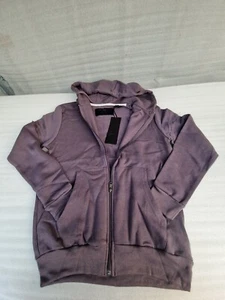 Soul Star Classic Plain Hooded Sweatshirt Full Zip DK Mauve (S) Size. - Picture 1 of 9