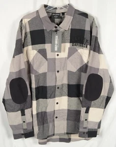 Harley Davidson Men's 2XL Country Roads Flannel Plaid Long Sleeve Button Shirt - Picture 1 of 7