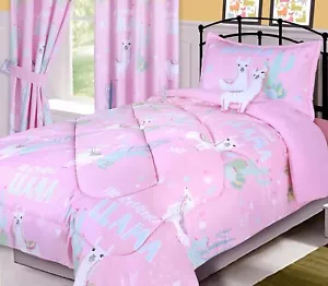 Bed in Bag Set Comforter, Pillowcase, Sheet Set & Cushion # Llama 19-06 - Picture 1 of 20