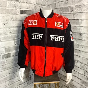 Ferrari Racing Michael Schumacher Vintage Bomber Jacket Mens XL Formula 1 Italy - Picture 1 of 18