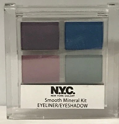 10 N.Y.C. New York Color Smooth Mineral Kit Eyeliner/Eyeshadow ELECTRIC 0121-03 - Image 1 of 2