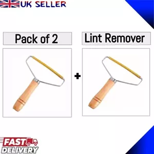 2x Portable Lint Remover Pet Fur Clothes Fuzz Shaver Jumper Trimmer Roller UK - Picture 1 of 9