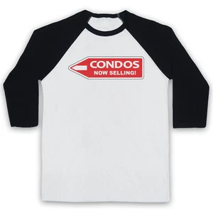 ELBOW UNOFFICIAL ONE DAY LIKE THIS CONDOS NOW SELLING 3/4 SLEEVE BASEBALL TEE - Picture 1 of 11