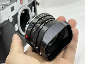 Metal e39 Lens Hood For Leica 50mm F2 35mm Black Lens hood with Cover Aluminum - Picture 1 of 8