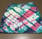 Vintage Tie Dye Mini Skirt Juniors 11 Denim 5-Pocket 80's Paris Sport Club W 30"