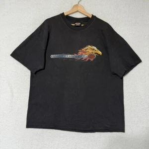 Camiseta De Colección Harley-Davidson XL Flame Eagle Camiseta Desteñida Skagit Burlington WA EE. UU. - Imagen 1 de 5