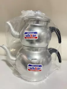 Teekanne für Grill und Gaskocher geeignet ist Aluminium (leicht & wärmeleitend)  - Bild 1 von 1