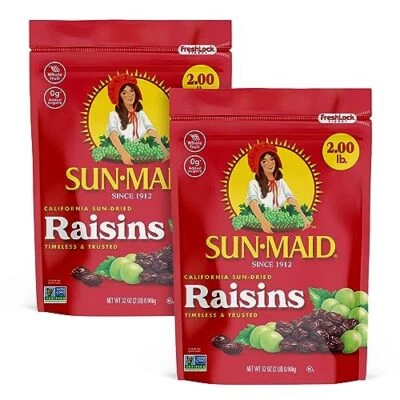 Sun-Maid California Sun-Dried Raisins - (2 Pack) 32 oz  Assorted Sizes  - Image 1 of 4