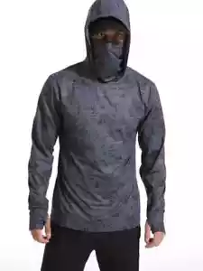 Men Fishing Clothes Outdoor Summer Mask Hoodie Sun Uv Protection Performance New - Picture 1 of 22