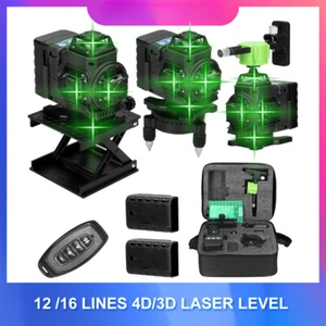 12 /16 Lines 4D/3D Laser Level 3° Cross Line Multifunction & Remote Control New - Picture 1 of 59