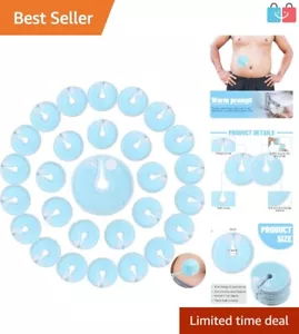 Light Blue G Tube Pads - 28 Soft, Washable Pads for Secure Feeding Tube Use - Picture 1 of 8