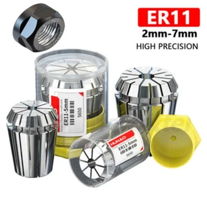 ER11 Ø 2mm-7mm Spring Collet Workholding for CNC Milling Machine Lathe Drilling - Picture 1 of 22