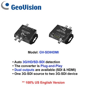 GeoVision GV-SDIHDMI SDI to HDMI converter/Auto Detection/Dual outputs - Picture 1 of 7