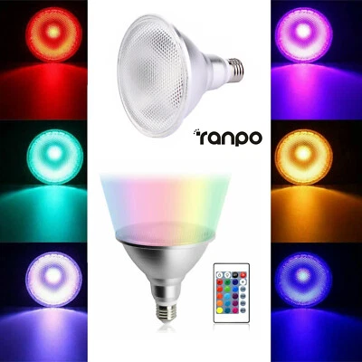 15w 25w E27 Dimmable Rgb Par30 Par38 Lamp Indoor Waterproof 85-265v Lighting Led - Image 1 of 4