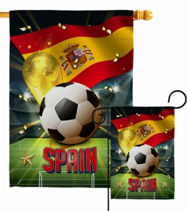 Bandiera da giardino Mondiali Spagna sport calcio regalo decorativo cortile casa striscione - Foto 1 di 19