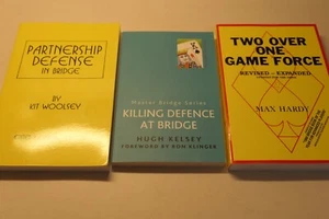 Bridge Books Two Over One Game Force, Killing Defence, Partnership in Bridge - Imagen 1 de 3