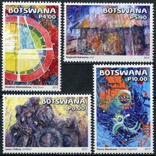 BOTSWANA - 2015 - SET OF 4 STAMPS MNH ** - Abstract Art in Botswana