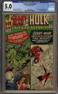 CGC TALES TO ASTONISH # 62 VG/FN 5.0 KEY 1ST LEADER CAMEO 1964 HULK - Picture 1 of 2