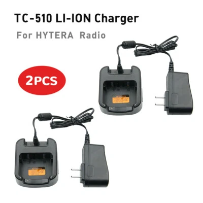 2X Walkie Talkie Charger CHL10L19 for HYTERA HYT BL1719 TC-510 TC-585 TC-500S - Image 1 of 4