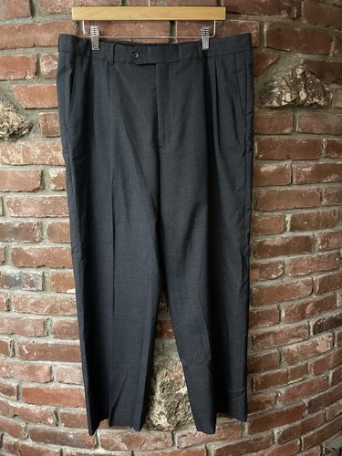 Pantaloni Burberrys vintage grigi pantaloni pieghettati 36 x 27 5 made in USA