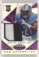 2015 Certified New Generation Jerseys Mirror Purple /10 Ameer Abdullah Rookie RC