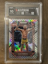 2023 Panini UFC Prizm #111 Alex Pereira Octagan #3/8 RC HGA 10 Pristine!! POP 1!