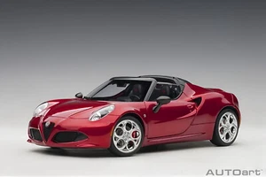 AUTOart 1/18 Scale Alfa Romeo 4C Red Diecast Car Model Toy Gift NIB - Picture 1 of 6