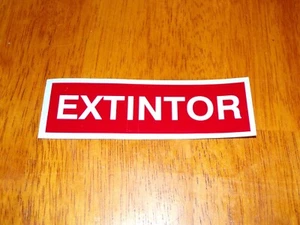Extintor - Aviation Decal (Spanish) - Picture 1 of 1