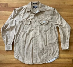 RESISTOL RODE GEAR WESTERN SNAP SHIRT - MEN'S MED - PEARLY WHITE SNAPS - 1 BLEM - Picture 1 of 7
