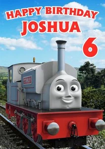 TARJETA PERSONALIZADA STANLEY THE ENGINE THOMAS THE TANK CUMPLEAÑOS CUALQUIER OCASIÓN - Imagen 1 de 3