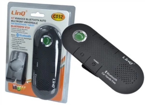 x Kit Vivavoce Bluetooth Per Auto Universale Speaker Smartphone Tablet Linq C032 - Zdjęcie 1 z 1