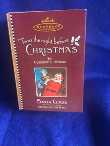 Hallmark Twas The Night Before Christmas 2001 Santa Ornament - Picture 1 of 3