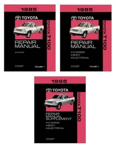 1995 Toyota T100 Shop Service Repair Manual Book (with Supplement) Engine OEM - Picture 1 of 1