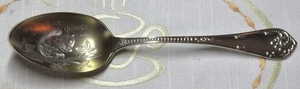 SOUVENIR LÖFFEL STERLINGSILBER mit GOLD GEWASCHENER SCHALE "WASHIINGTON PARK" QUINCY ILL. - Bild 1 von 3