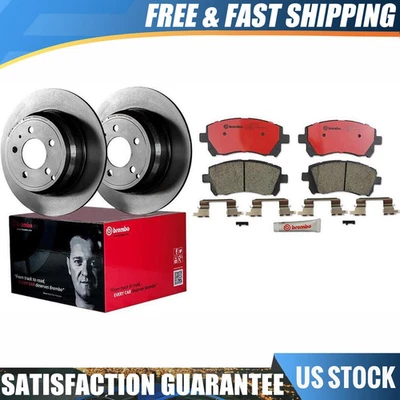 Brembo 6 Front Brake Rotor & Pad Fits 1997-2001 Subaru Legacy - Image 1 of 4