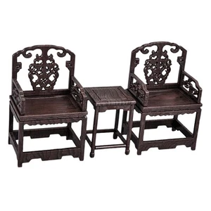 1/12 Scale Table Chairs Miniature Simulation Props D - Picture 1 of 4