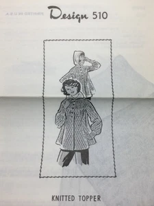 Vintage Versandhaus Design 510 STRICKAUFSATZ MUSTER Original - Bild 1 von 2
