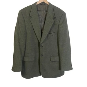 Stanley Blacker Dark Olive Green 100% Camel Hair Sportscoat Jacket SZ XL/42 **  - Picture 1 of 15