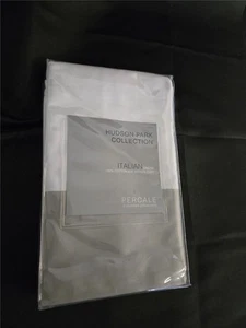 #= Hudson Park Collection Italian Linens Percale 2 Standard Pillowcases Sateen - Picture 1 of 2